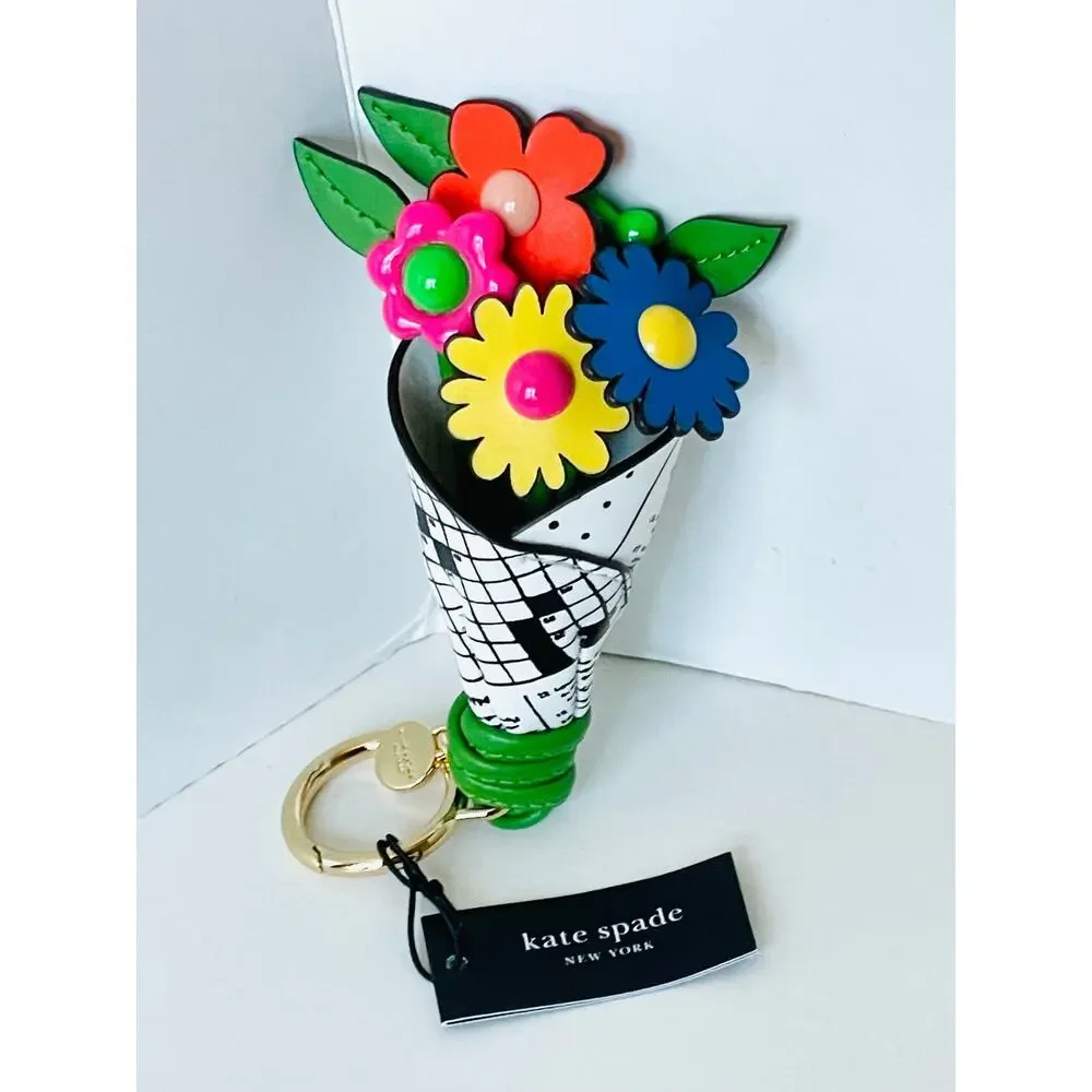 Kate Spade Fresh Picks 3D Flower Bouquet Bag Charm